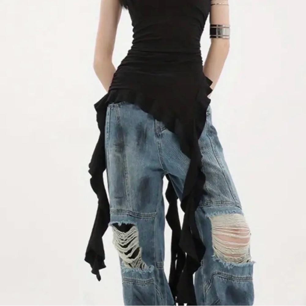 Black Asymmetrical Top